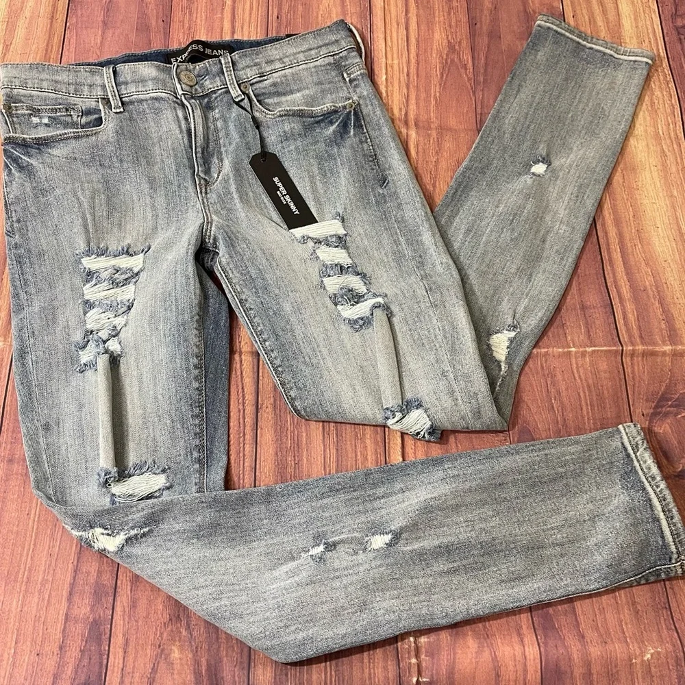 Express Super Skinny Mid-Rise Skinny Jeans